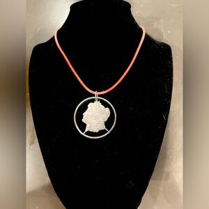 Vintage Morgan Silver Dollar Cut Out
Pendant Necklace